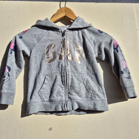 GAP Other - 100% Cotton Gap Minnie Mouse Disney Zip Up Hoodie Size 4
